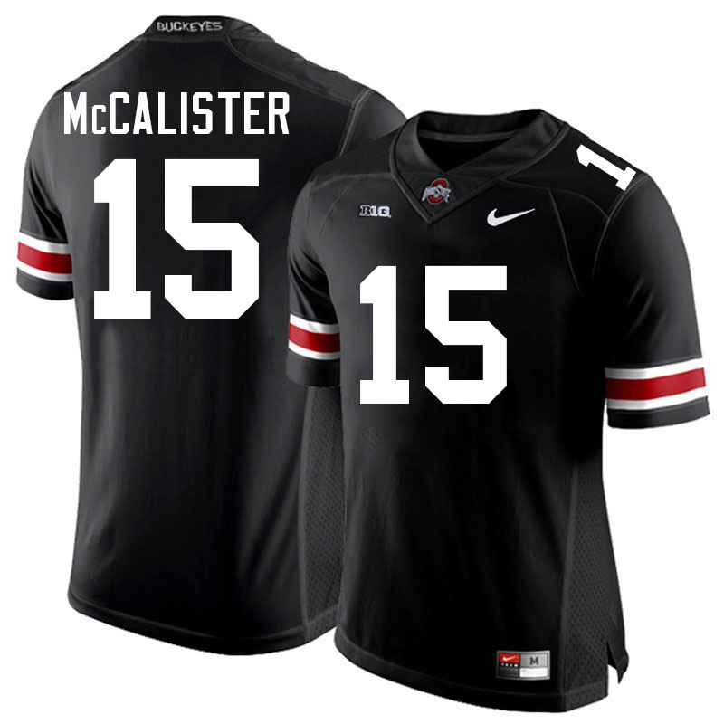 Tanner McCalister Ohio State Buckeyes Jersey College Football Uniforms-Black